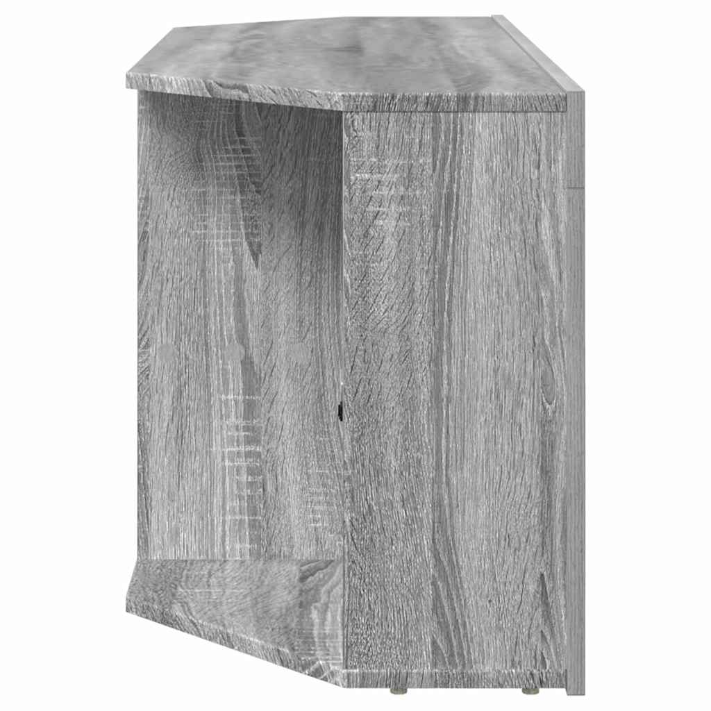 vidaXL Corner LED TV Cabinet 100 x 40 x 50 cm Grey Sonoma