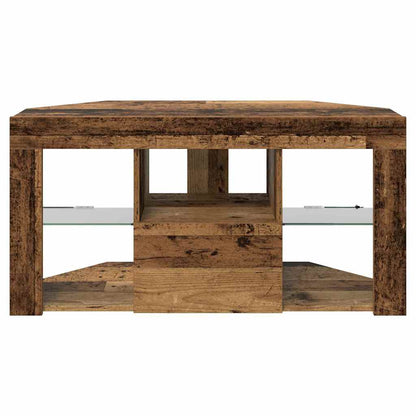 vidaXL Corner LED TV Cabinet 100 x 40 x 50 cm Old Wood Engineered Wood