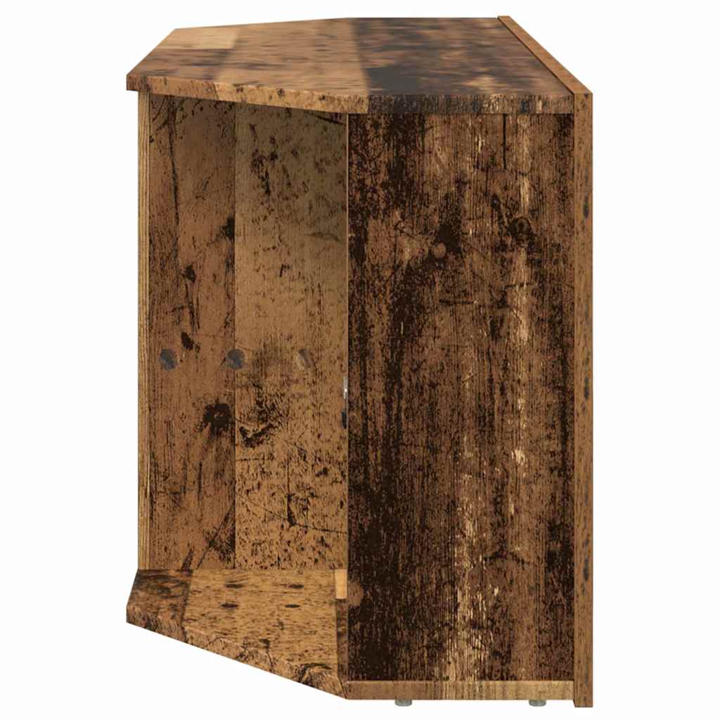 vidaXL Corner LED TV Cabinet 100 x 40 x 50 cm Old Wood Engineered Wood