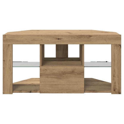vidaXL Corner LED TV Cabinet 100 x 40 x 50 cm Artisan Oak