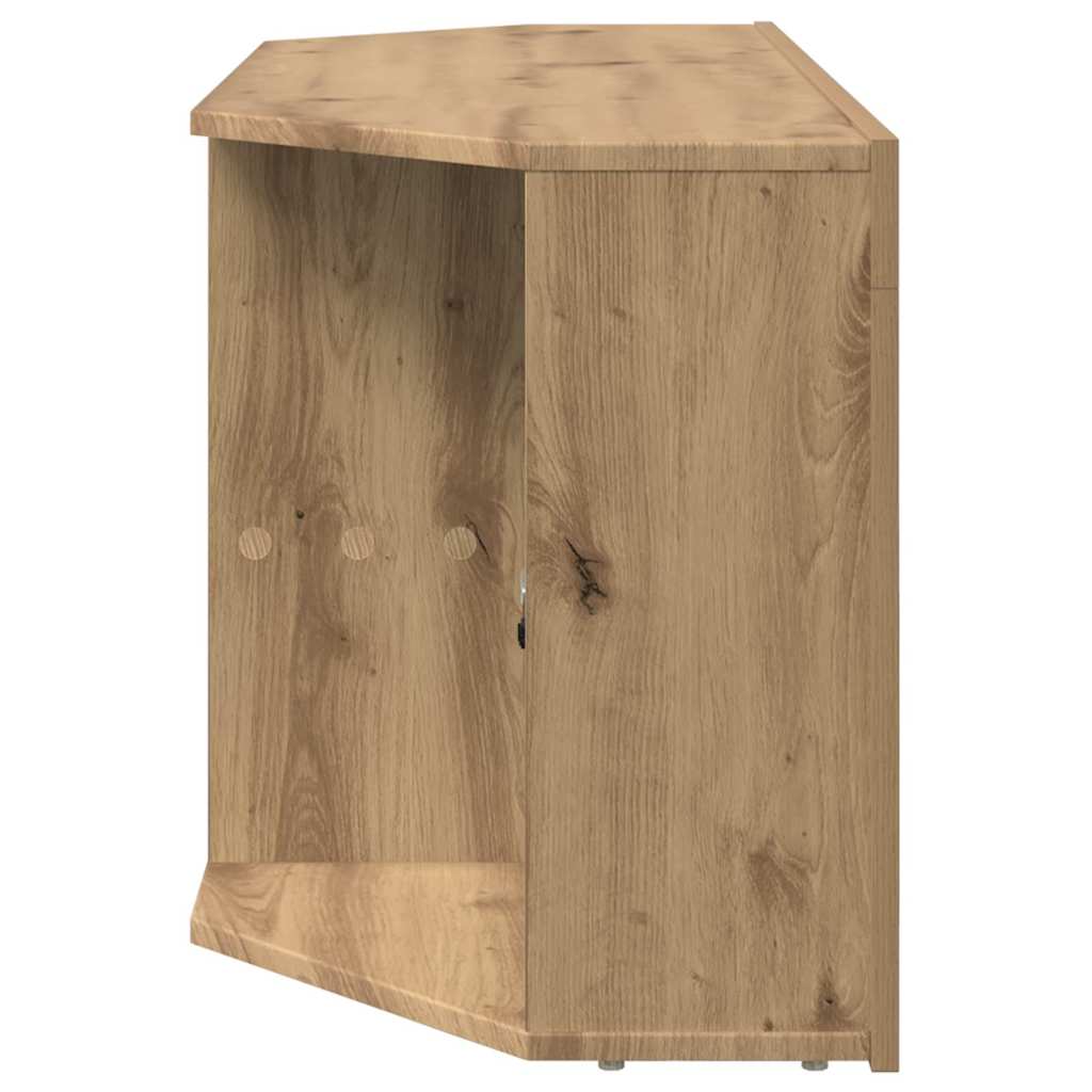 vidaXL Corner LED TV Cabinet 100 x 40 x 50 cm Artisan Oak