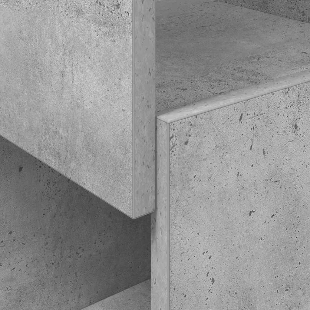 vidaXL Corner Cabinet Concrete Grey 25.5x25x102cm Engineered Wood
