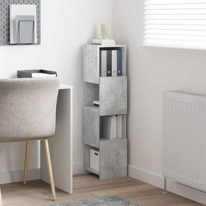 vidaXL Corner Cabinet Concrete Grey 25.5x25x102cm Engineered Wood