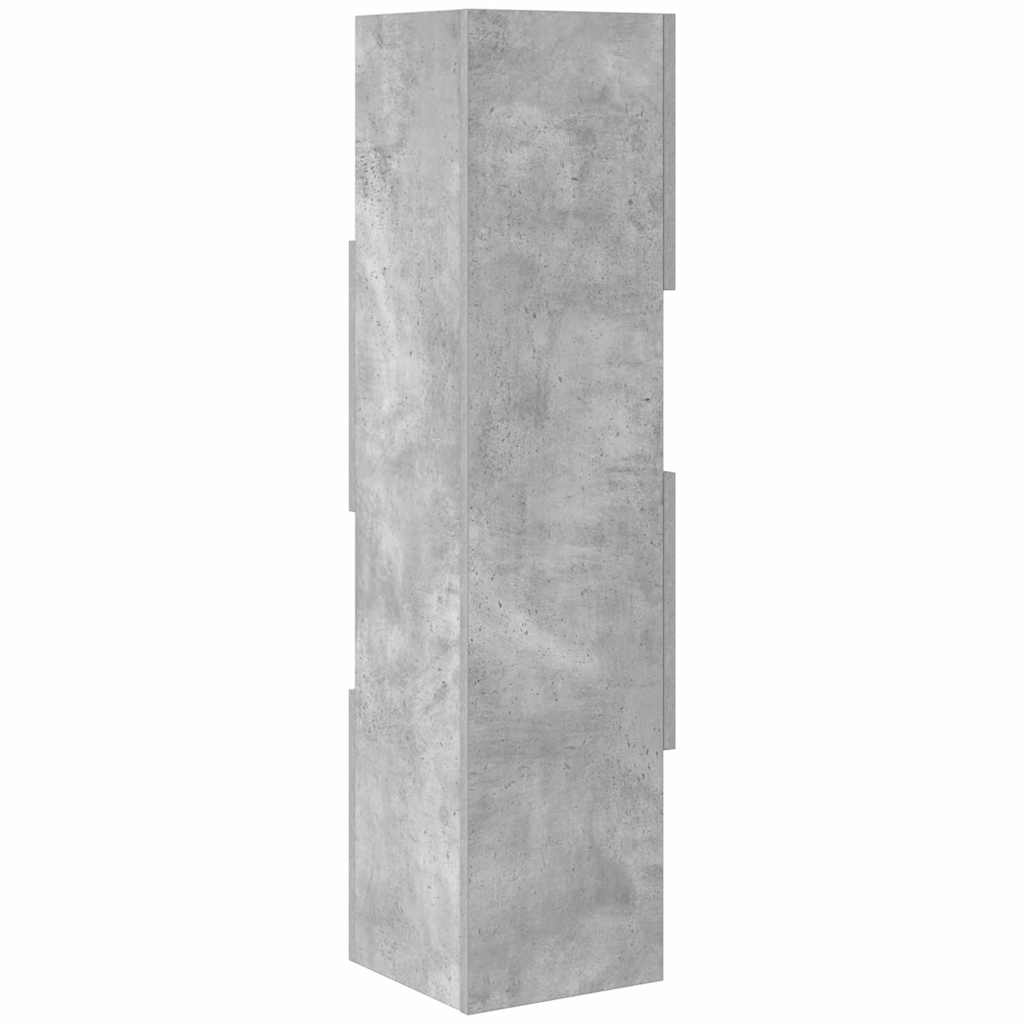 vidaXL Corner Cabinet 25.5x25x102cm Engineered Wood Concrete Grey