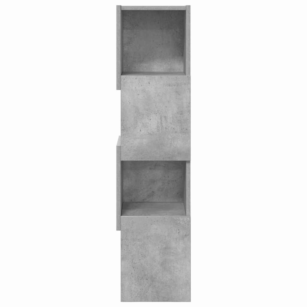 vidaXL Corner Cabinet Concrete Grey 25.5x25x102cm Engineered Wood