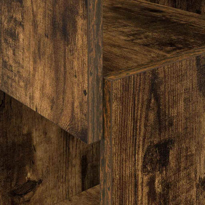 vidaXL Corner Cabinet Smoked Oak 25.5x25x102cm Engineered Wood