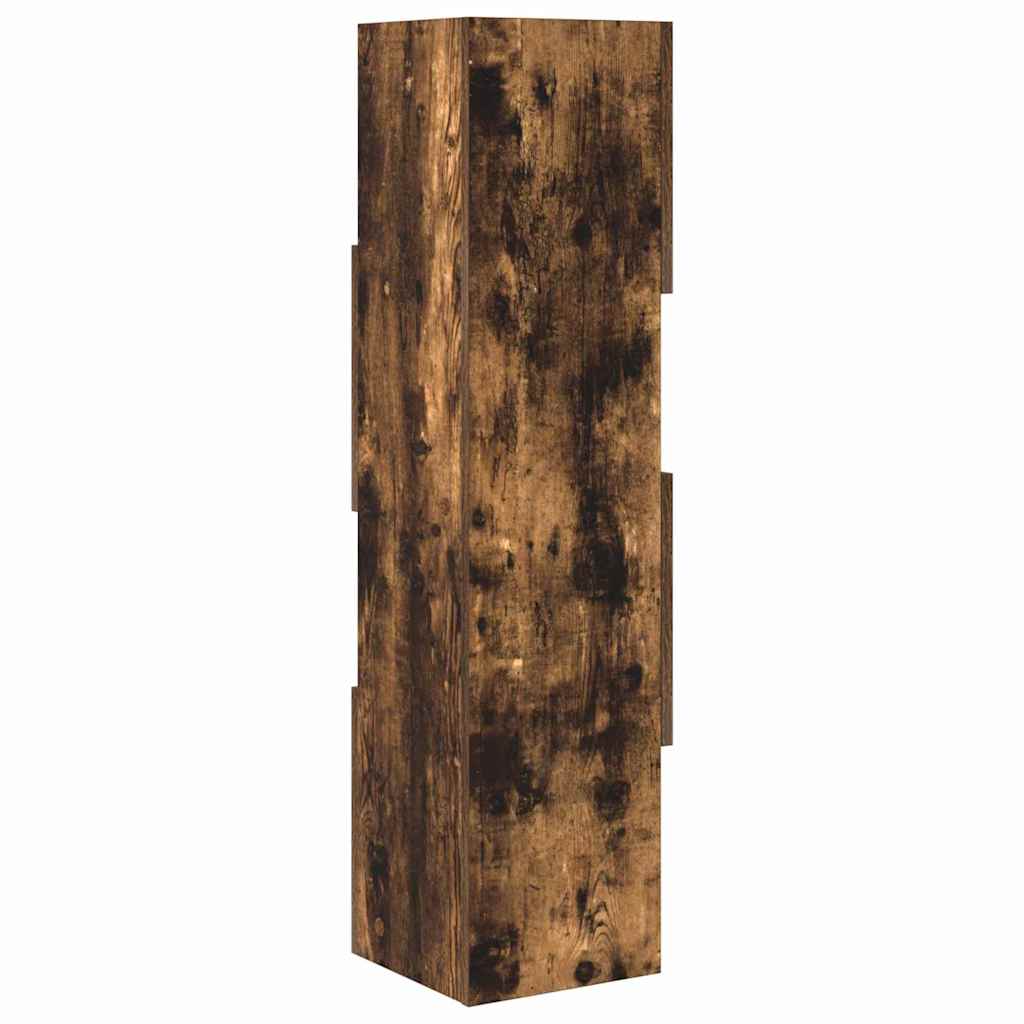 vidaXL Corner Cabinet Smoked Oak 25.5x25x102cm Engineered Wood