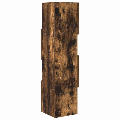 vidaXL Corner Cabinet Smoked Oak 25.5x25x102cm Engineered Wood