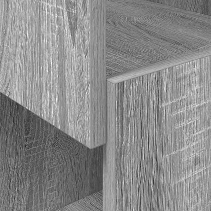 vidaXL Corner Cabinet Grey Sonoma 25.5x25x102cm Engineered Wood