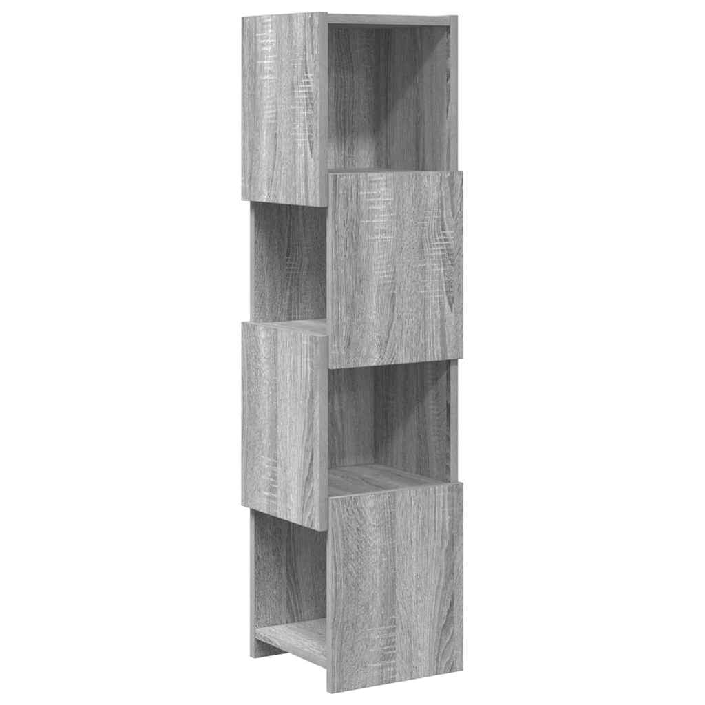 vidaXL Corner Cabinet Grey Sonoma 25.5x25x102cm Engineered Wood