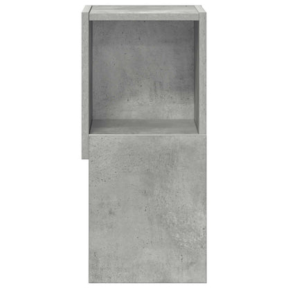 vidaXL Corner Cabinet Concrete Grey 25.5x25x55cm Engineered Wood