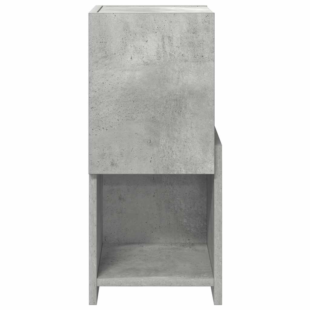 vidaXL Corner Cabinet 25.5x25x55cm Engineered Wood Concrete Grey