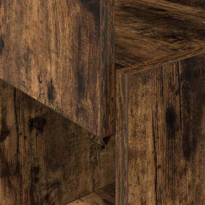 vidaXL Corner Cabinet Smoked Oak 25.5x25x55cm Engineered Wood