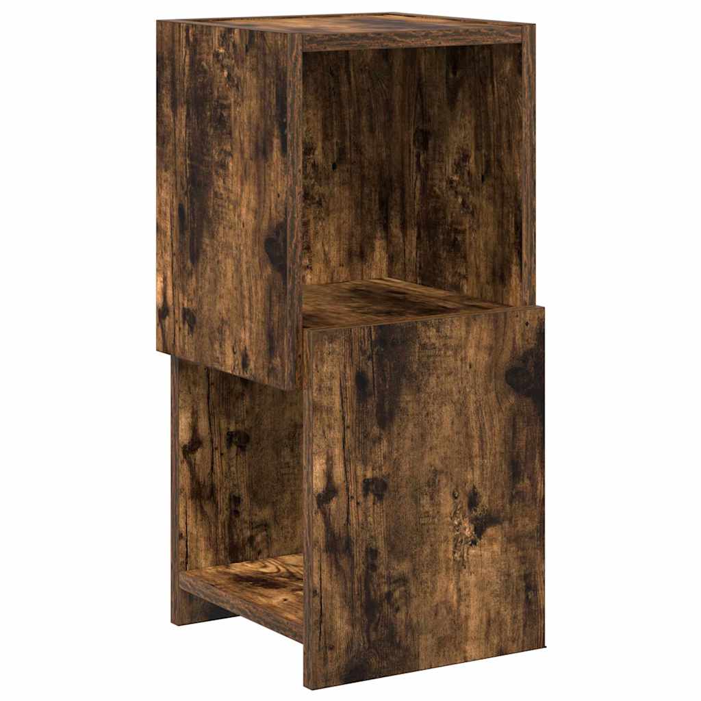 vidaXL Corner Cabinet Smoked Oak 25.5x25x55cm Engineered Wood
