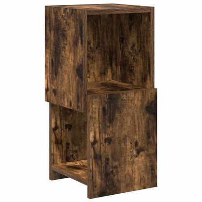 vidaXL Corner Cabinet Smoked Oak 25.5x25x55cm Engineered Wood