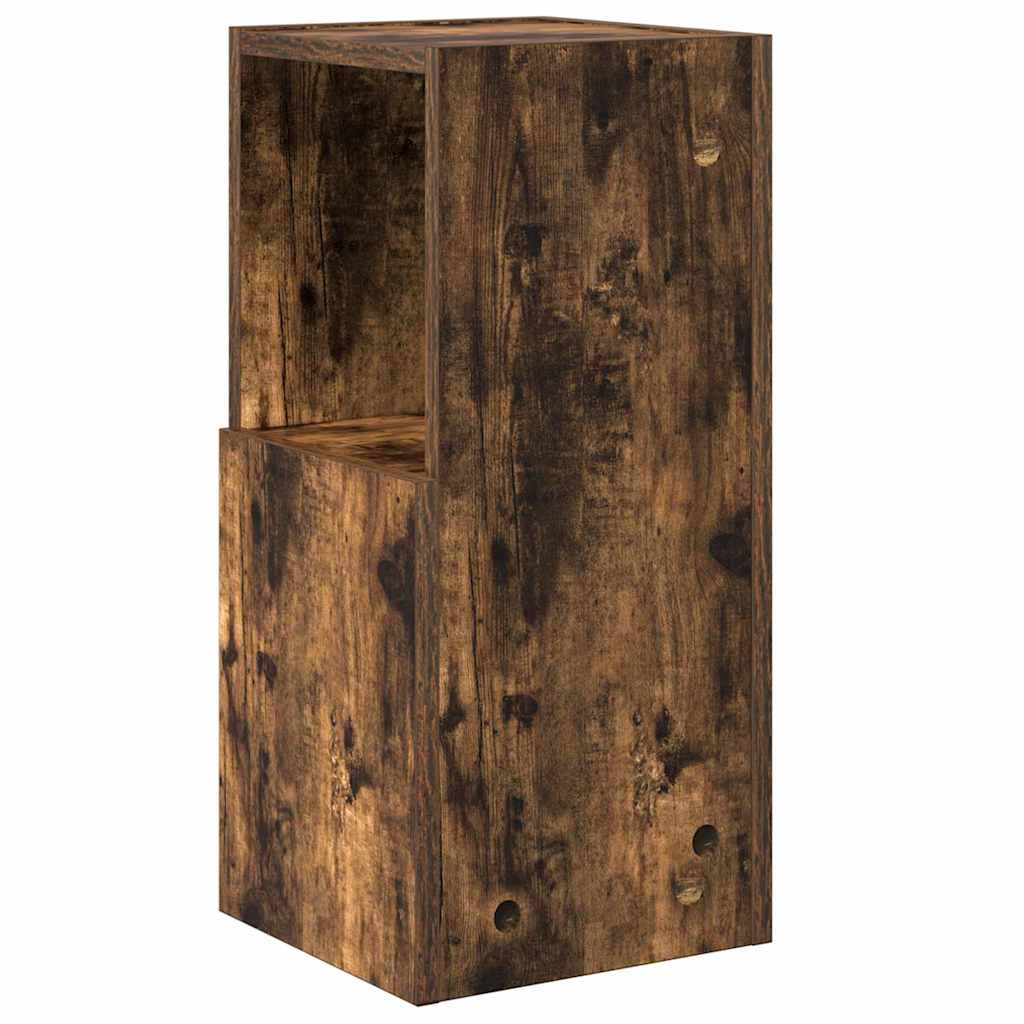 vidaXL Corner Cabinet Smoked Oak 25.5x25x55cm Engineered Wood
