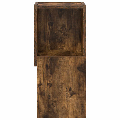 vidaXL Corner Cabinet Smoked Oak 25.5x25x55cm Engineered Wood