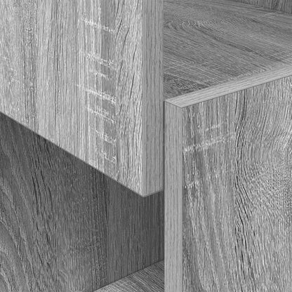 vidaXL Corner Cabinet Grey Sonoma 25.5x25x55cm Engineered Wood