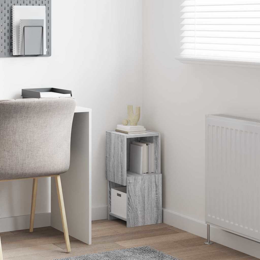vidaXL Corner Cabinet Grey Sonoma 25.5x25x55cm Engineered Wood
