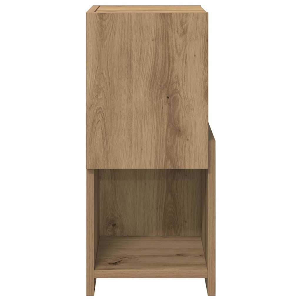 vidaXL Corner Cabinet 25.5x25x55cm Engineered Wood Artisan Oak