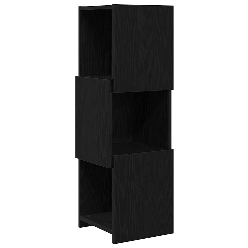 vidaXL Corner Cabinet 30.5x30x95cm Engineered Wood Black Oak