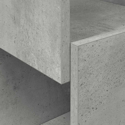 vidaXL Corner Cabinet Concrete Grey 30.5x30x95cm Engineered Wood