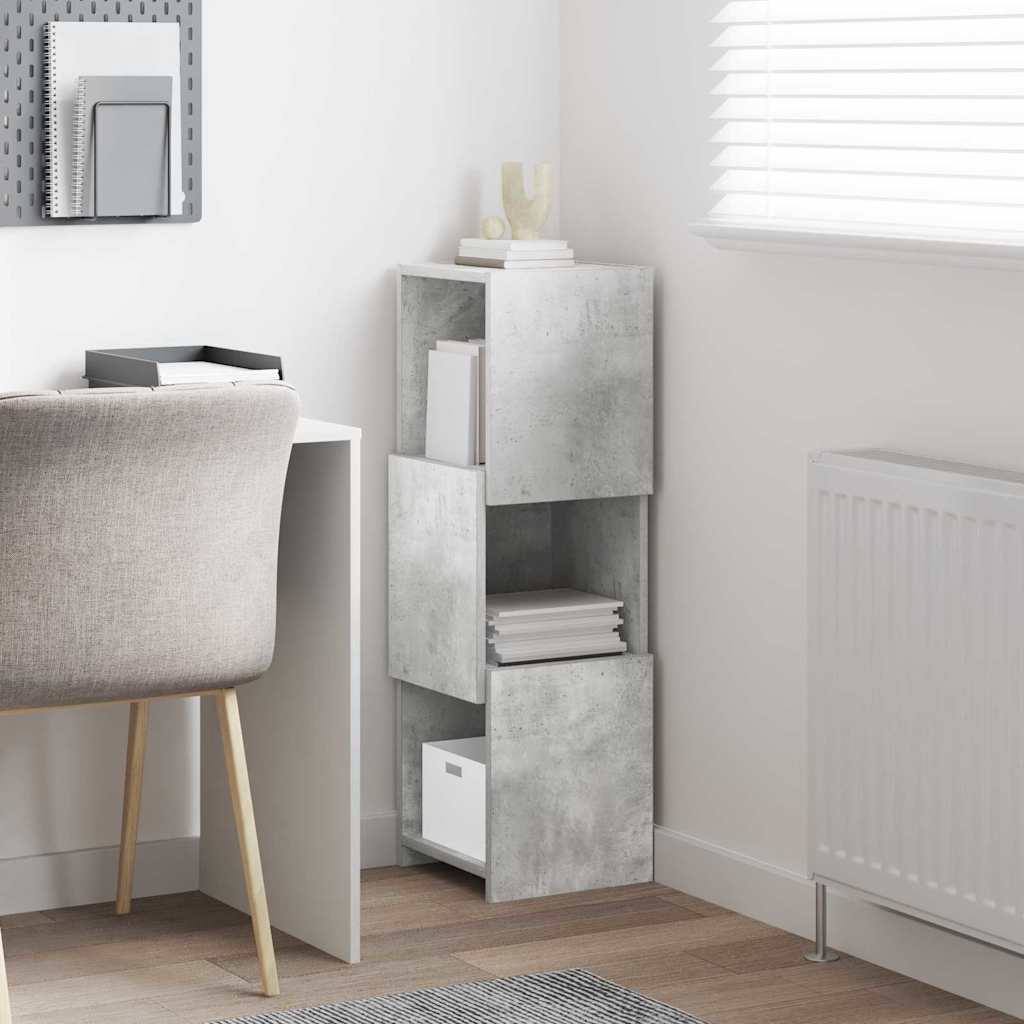 vidaXL Corner Cabinet Concrete Grey 30.5x30x95cm Engineered Wood