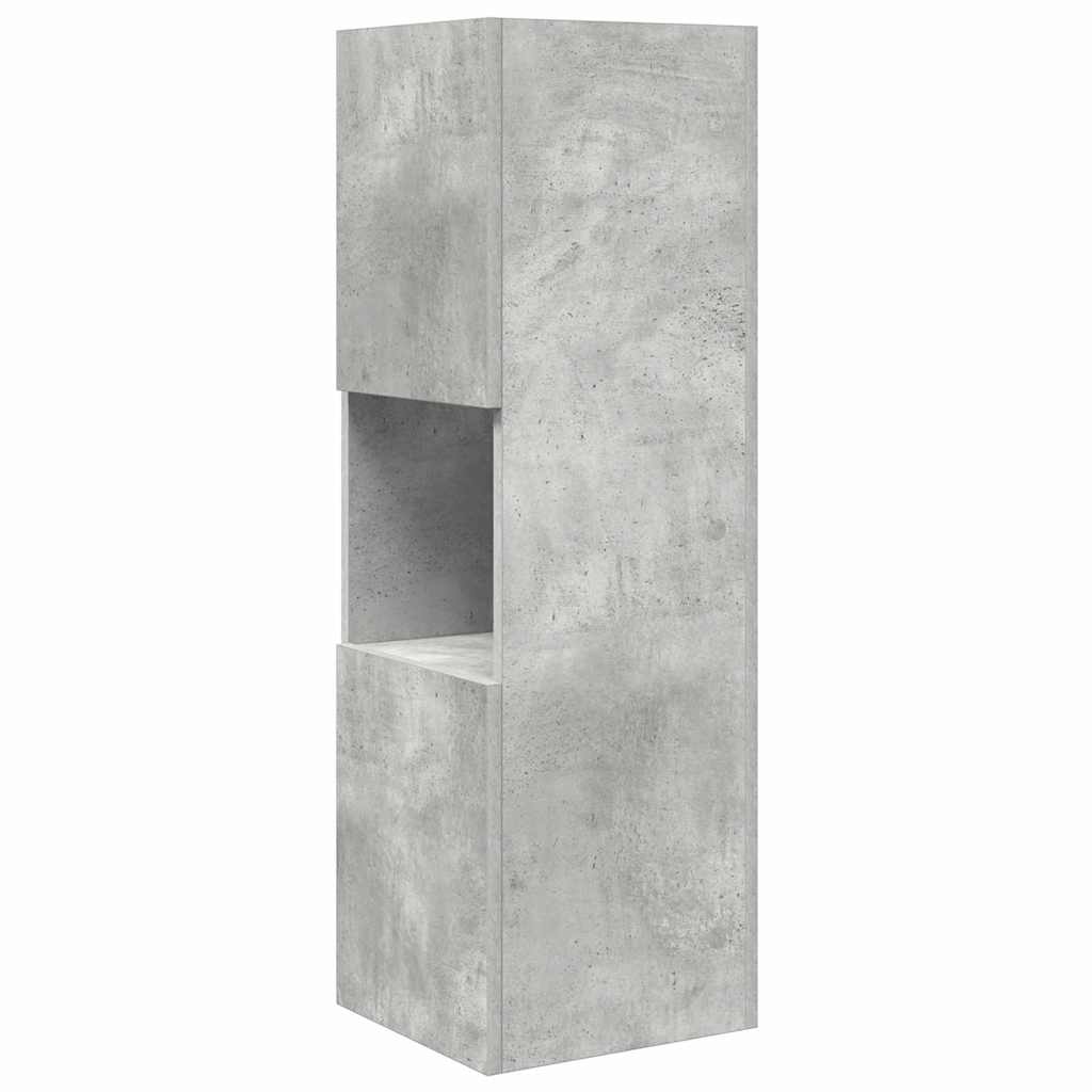 vidaXL Corner Cabinet Concrete Grey 30.5x30x95cm Engineered Wood