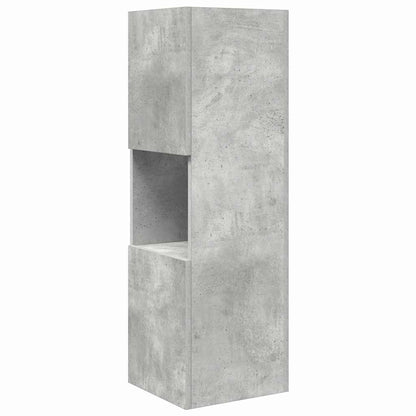 vidaXL Corner Cabinet Concrete Grey 30.5x30x95cm Engineered Wood