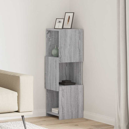 vidaXL Corner Cabinet Grey Sonoma 30.5x30x95cm Engineered Wood