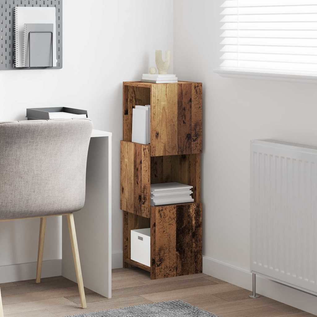 vidaXL Corner Cabinet Old Wood 30.5x30x95cm Engineered Wood