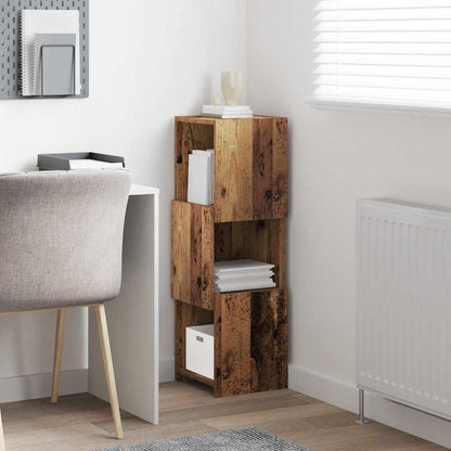 vidaXL Corner Cabinet Old Wood 30.5x30x95cm Engineered Wood
