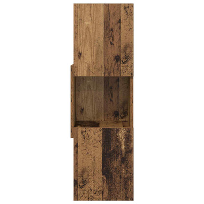 vidaXL Corner Cabinet Old Wood 30.5x30x95cm Engineered Wood