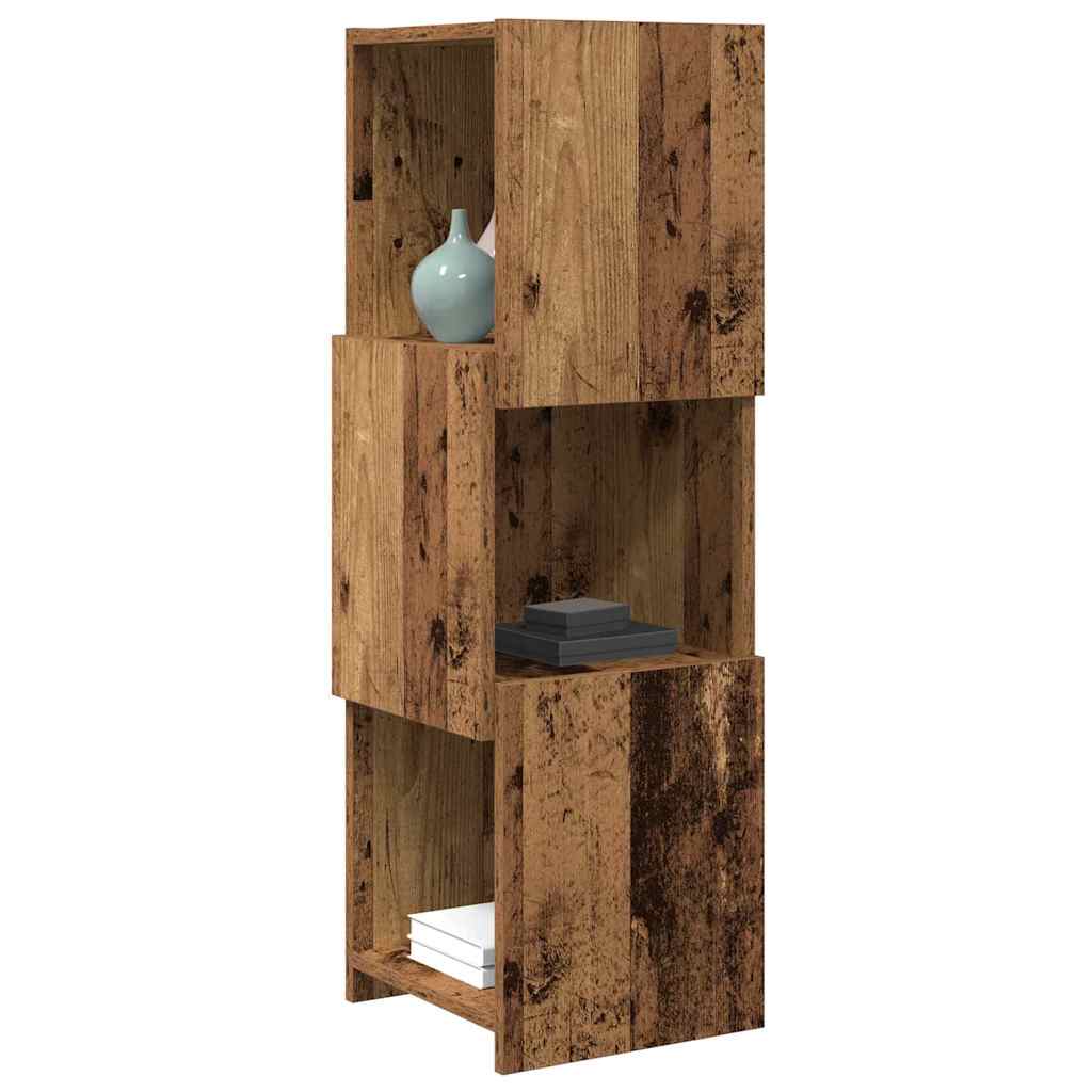 vidaXL Corner Cabinet Old Wood 30.5x30x95cm Engineered Wood