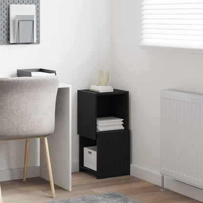 vidaXL Corner Cabinet Black Oak 30.5x30x65cm Engineered Wood