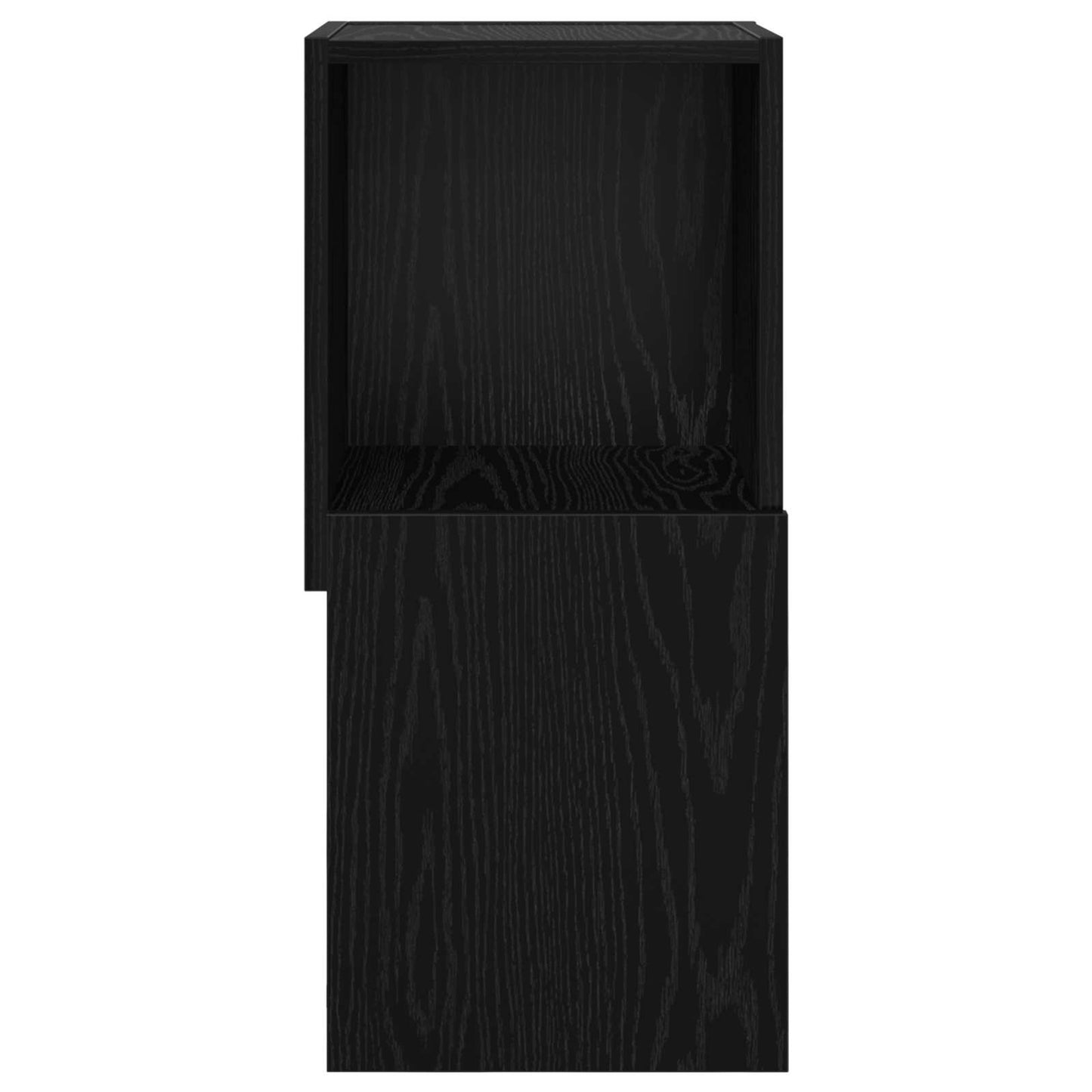 vidaXL Corner Cabinet Black Oak 30.5x30x65cm Engineered Wood