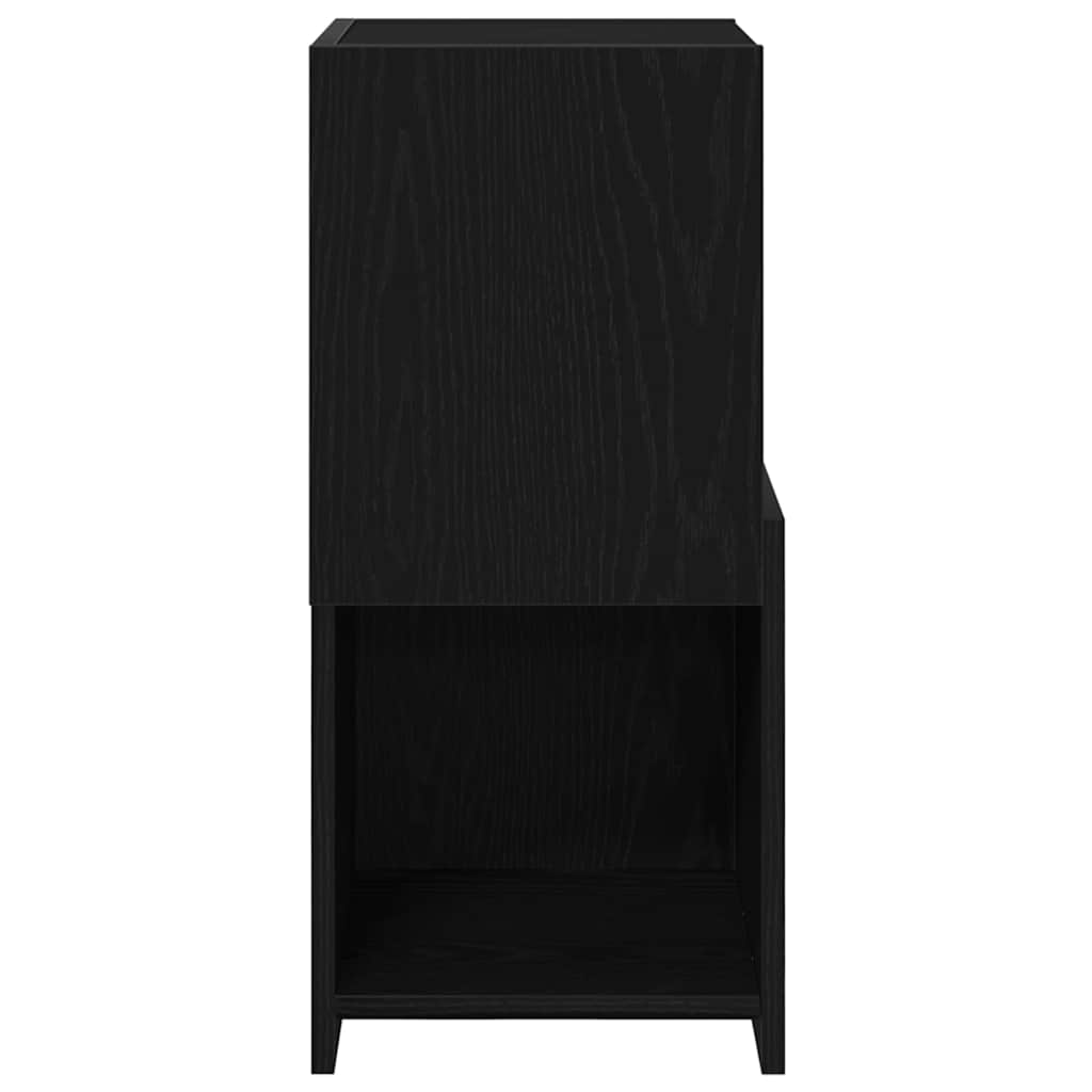 vidaXL Corner Cabinet Black Oak 30.5x30x65cm Engineered Wood