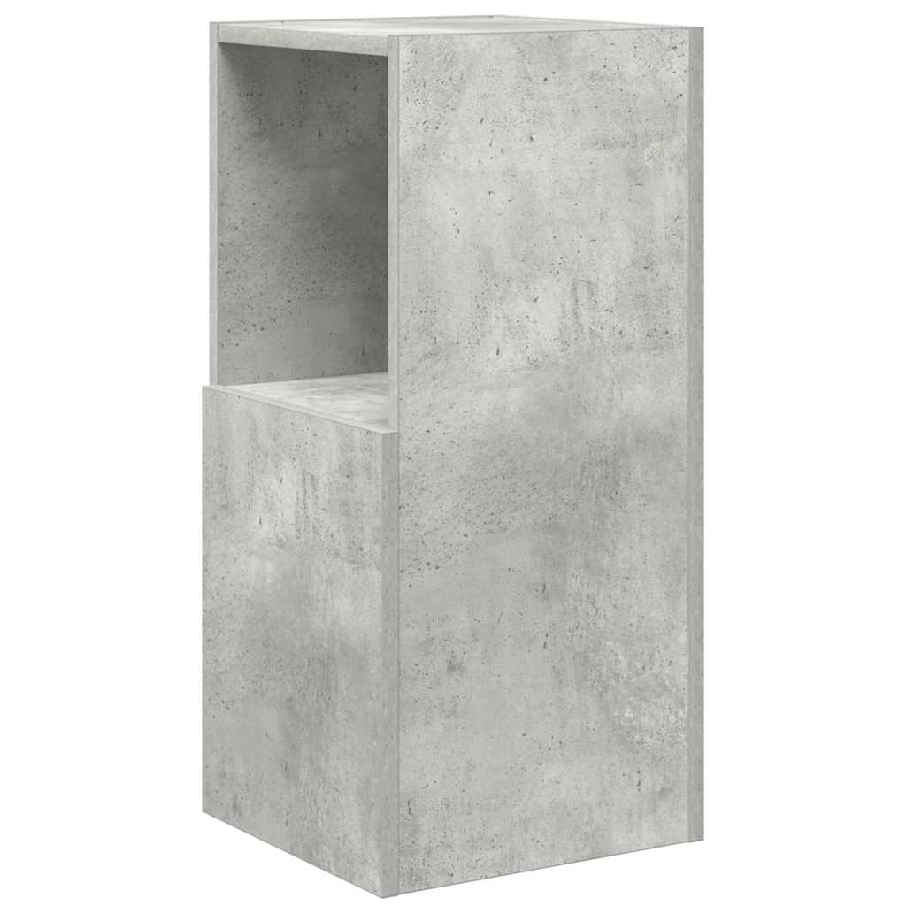 vidaXL Corner Cabinet Concrete Grey 30.5x30x65cm Engineered Wood