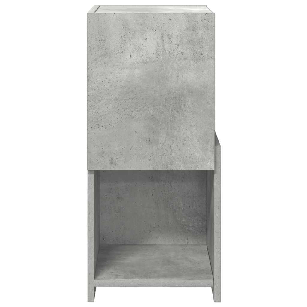 vidaXL Corner Cabinet Concrete Grey 30.5x30x65cm Engineered Wood