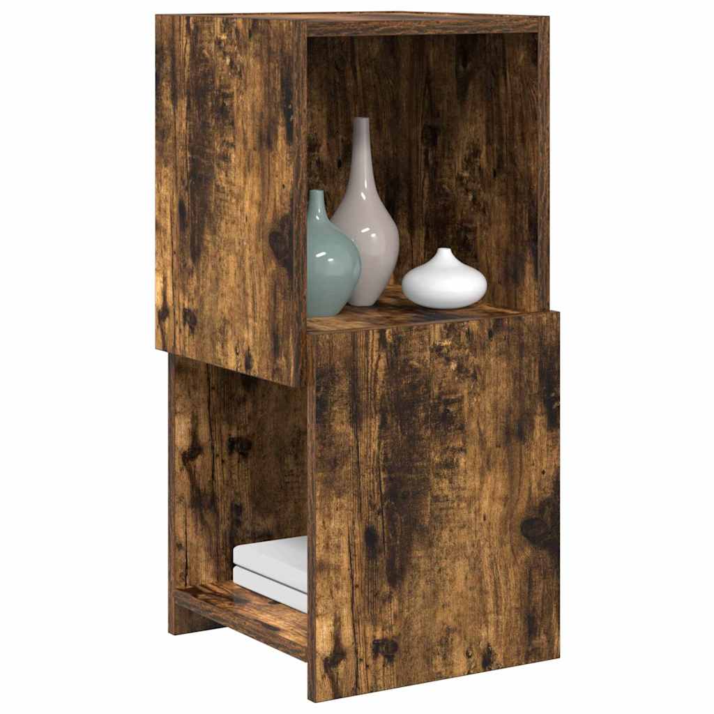 vidaXL Corner Cabinet Smoked Oak 30.5x30x65cm Engineered Wood