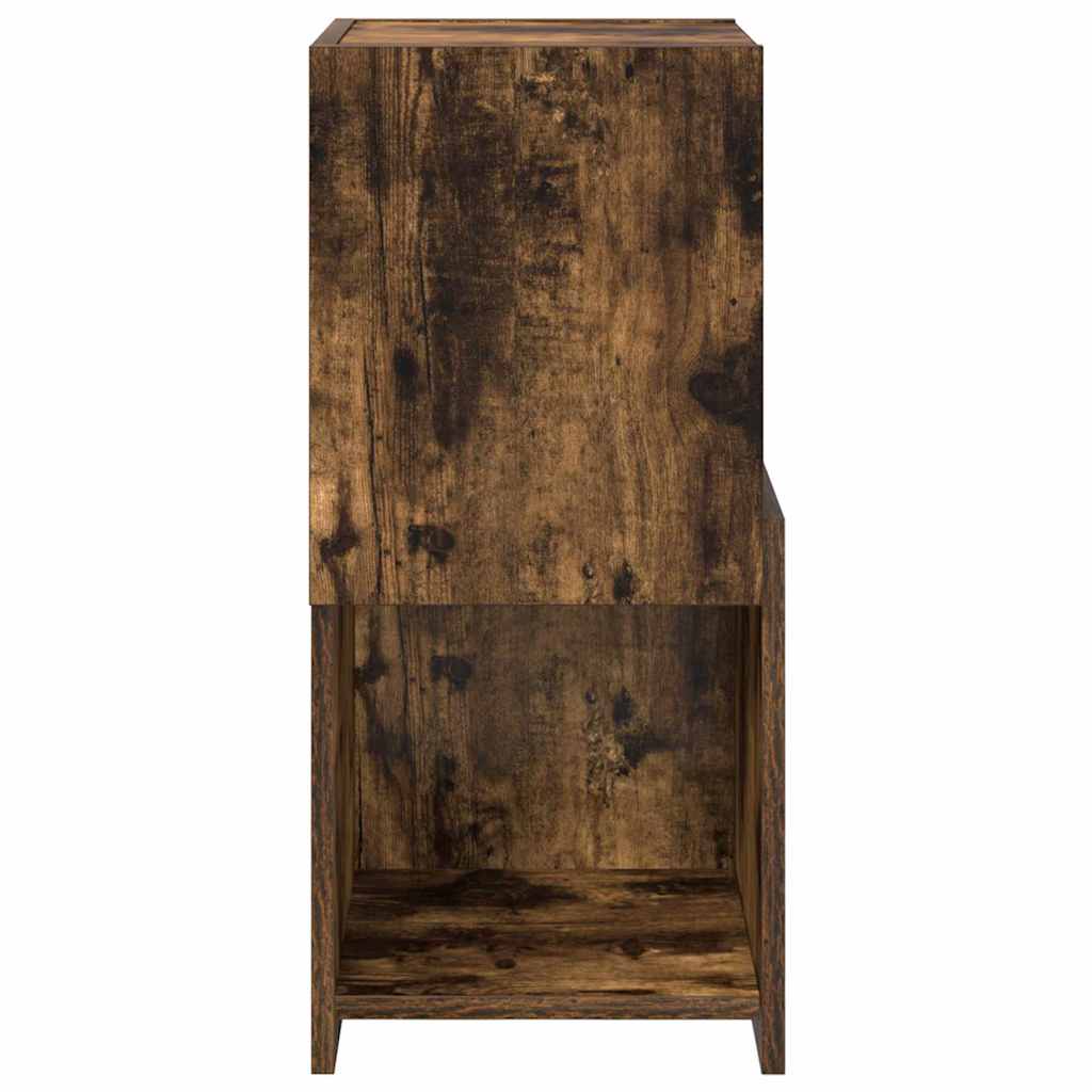 vidaXL Corner Cabinet Smoked Oak 30.5x30x65cm Engineered Wood