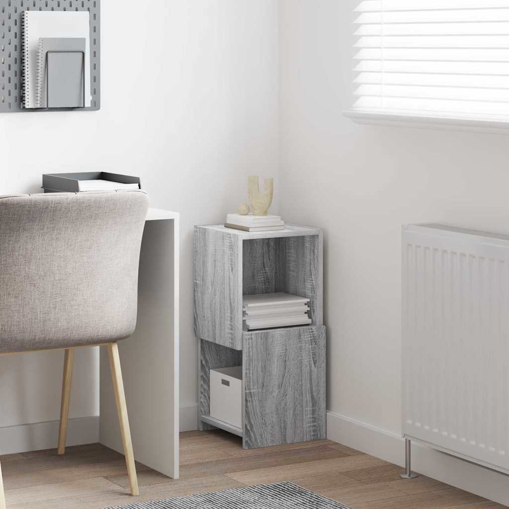 vidaXL Corner Cabinet Grey Sonoma 30.5x30x65cm Engineered Wood