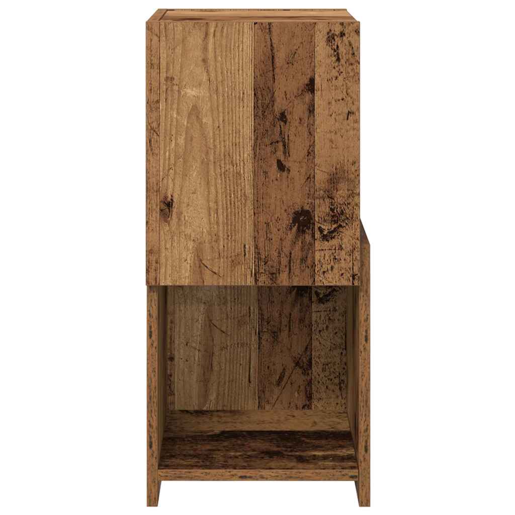 vidaXL Corner Cabinet Old Wood 30.5x30x65cm Engineered Wood