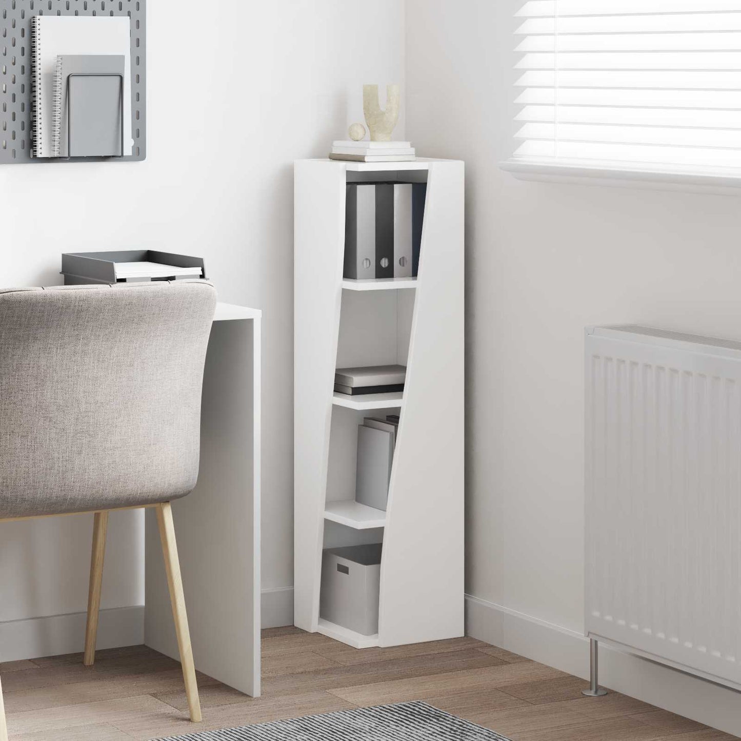 vidaXL Corner Cabinet 27.5x27x102cm Engineered Wood