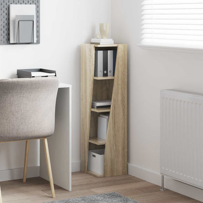vidaXL Corner Cabinet Sonoma Oak 27.5x27x102cm Engineered Wood