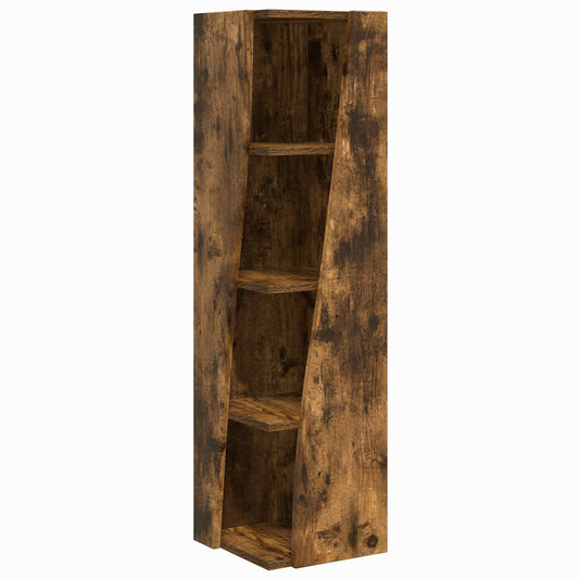 vidaXL Corner Cabinet 27.5x27x102cm Engineered Wood Smoked Oak
