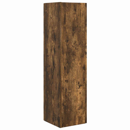 vidaXL Corner Cabinet Smoked Oak 27.5x27x102cm Engineered Wood