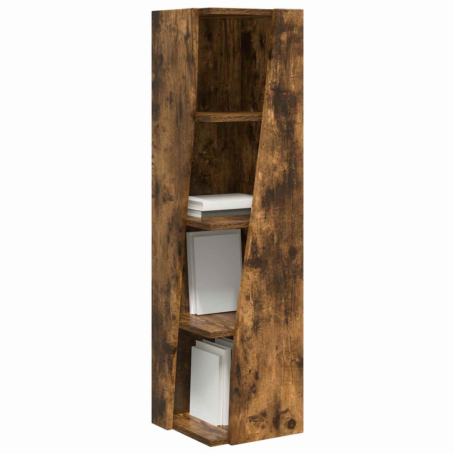 vidaXL Corner Cabinet Smoked Oak 27.5x27x102cm Engineered Wood