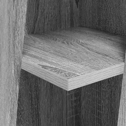 vidaXL Corner Cabinet Grey Sonoma 27.5x27x102cm Engineered Wood