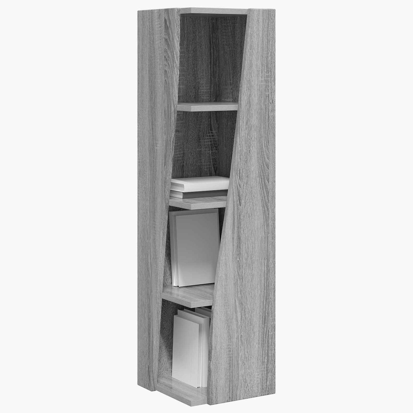 vidaXL Corner Cabinet Grey Sonoma 27.5x27x102cm Engineered Wood